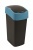 Billenős szemetes, 45 liter, CURVER "Pacific flip bin", fekete/kék