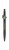 Golyóstoll, 0,8 mm, nyomógombos, ICO "Astronaut", fekete-fehér